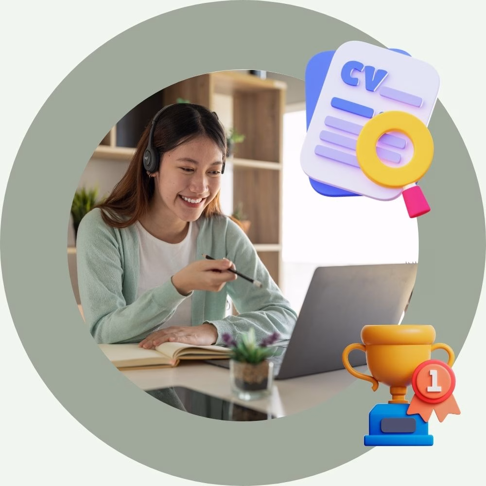 Statistics showing virtual assistant qualifications, remote work growth, certifications, technical skills, and employer hiring trends